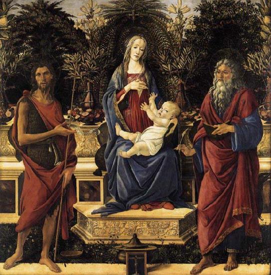 Sandro Botticelli The Virgin and Child Enthroned